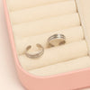 925 Sterling Silver Antique Minimalistic Open Band Adjustable Toe Rings for Women