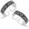 925 Sterling Silver Antique Pattern Toe Ring for Women