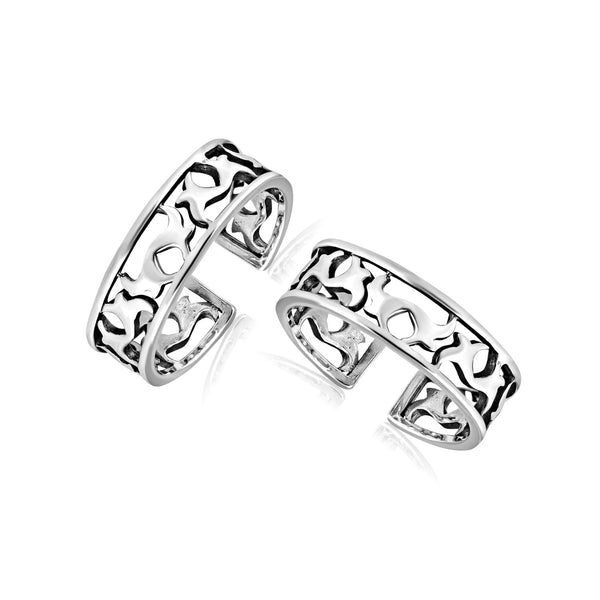 925 Sterling Silver Antique Toe Ring for Women