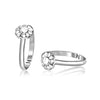 925 Sterling Silver Flower Toe Ring for Women