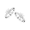 925 Sterling Silver Classic Floral Toe Ring for Women