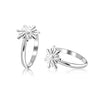 925 Sterling Silver Classic Floral Toe Ring for Women