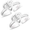 925 Sterling Silver Stylish Heart Toe Ring for Women