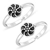 925 Sterling Silver Flower Antique Toe Ring for Women