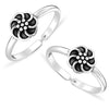 925 Sterling Silver Flower Antique Toe Ring for Women