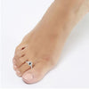 925 Sterling Silver Flower Toe Ring for Women