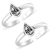 925 Sterling Silver Antique Floral Toe Ring for Women