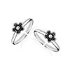 925 Sterling Silver Antique Floral Toe Ring for Women