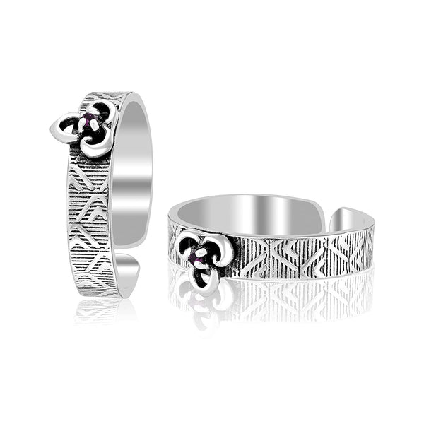 925 Sterling Silver Antique Designer Toe Ring For Women