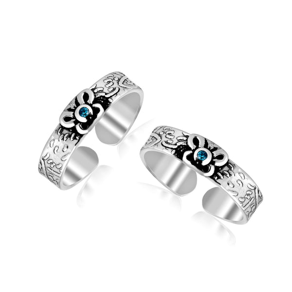 925 Sterling Silver Butterfly Toe Ring For Women