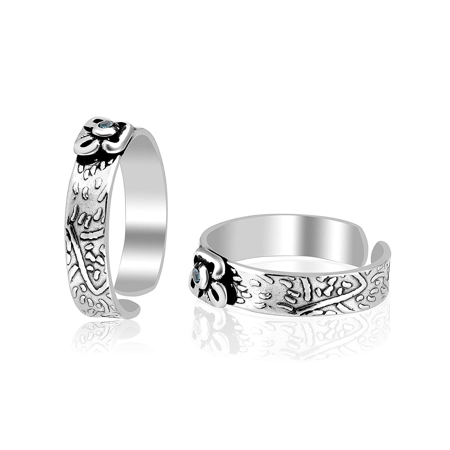 925 Sterling Silver Butterfly Toe Ring For Women