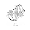 925 Sterling Silver Jewellery Floral Design Toe Ring for Women