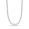 925 Sterling Silver Italian Ball-Chain Necklace for Men and Women 0.3 CM