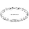 925 Sterling Silver Figaro Chain Bracelet for Men and Boys