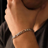 925 Sterling Silver Figaro Chain Bracelet for Men and Boys