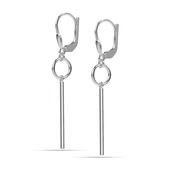 925 Sterling Silver Leverback Drop Dangler Earrings for Women Teen