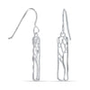 925 Sterling Silve Rectangle Tree Silhouette Drop Dangle Earrings for Women