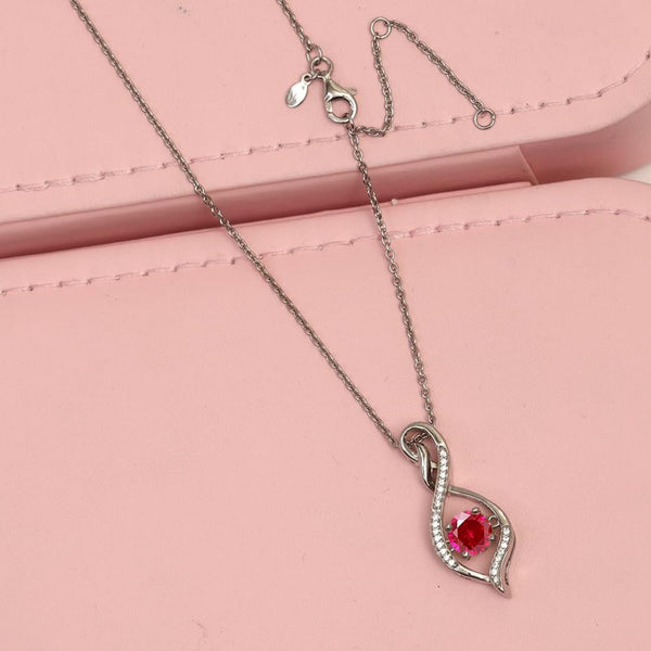 925 Sterling Silver Infinity Birthstone Pendant Necklace for Women