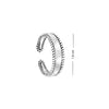 925 Sterling Silver Antique Cutwork Toe Ring For Women