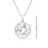 925 Sterling Silver Sea Life Pendant Necklace for Teen Women