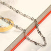 925 Sterling Silver Antique PaperClip Link Chain for Women