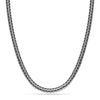 925 Sterling Silver Italian Design Antique Foxtail Chain Necklace Vintage for Women