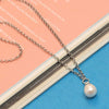 925 Sterling Silver Freshwater Pearl Pendant Necklace for Women