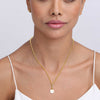 925 Sterling Silver 14K Gold Plated Freshwater Pearl Pendant Rope Chain Necklace for Women