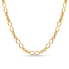 925 Sterling Silver 14K Gold Plated Rolo Link Chain Necklaces for Women Teen