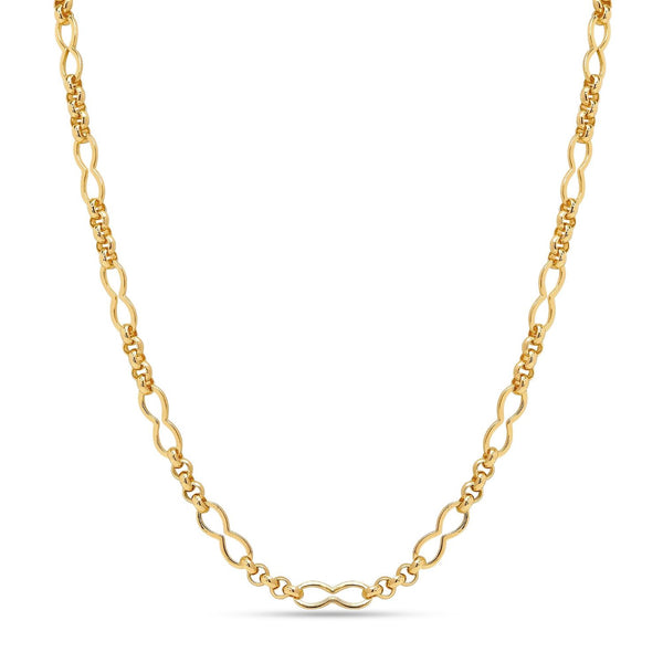 925 Sterling Silver 14K Gold Plated Rolo Link Chain Necklaces for Women Teen