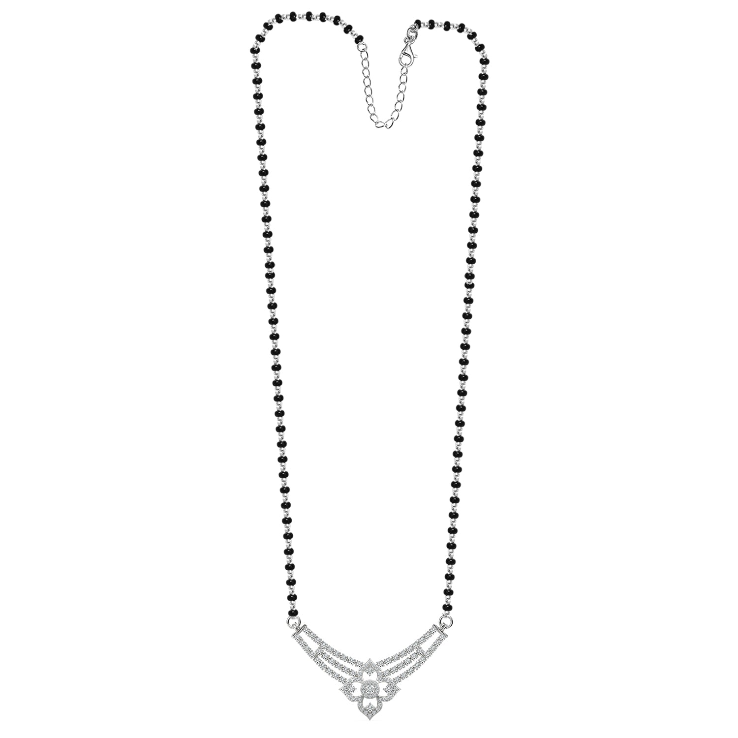 925 Sterling Silver CZ Imperial Mangalsutra for Women