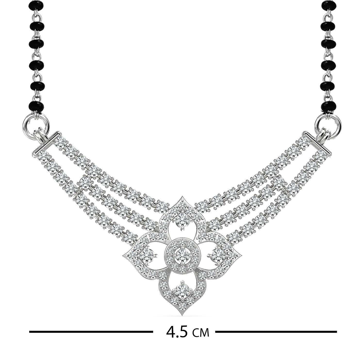 925 Sterling Silver CZ Imperial Mangalsutra for Women