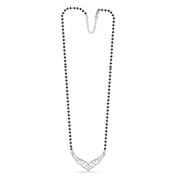 925 Sterling Silver Crown style Mangalsutra for Women