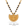 925 Sterling Silver Gold Plated Half Moon Mangalsutra for Women