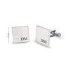 925 Sterling Silver Personalised Initial Name Cufflink for Men and Boys