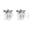 Personalised Engraved Initial or Name Designer Round Cufflinks for Mena and Boys