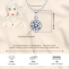 925 Sterling Silver Cubic Zirconia Diamond like Brilliance Sparkling Round Pendant Necklace for Women