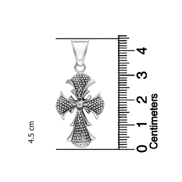 925 Sterling Silver Chunky Cross Pendant for Men and Boys