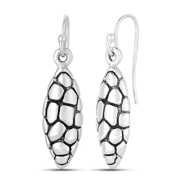 925 Sterling Silver Antique Drop Earrings for Women 36 MM