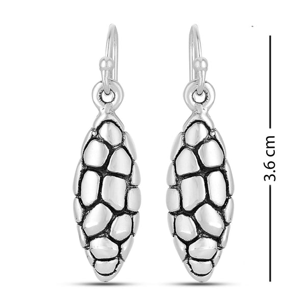 925 Sterling Silver Antique Drop Earrings for Women 36 MM