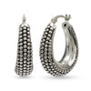 925 Sterling Silver Antique ClickTop Hoop Earrings for Women