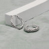 925 Sterling Silver Antique Byzantine Hoop Earrings for Women