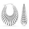 925 Sterling Silver ClickTop Hoop Earrings for Women 25 MM