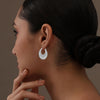 925 Sterling Silver ClickTop Hoop Earrings for Women 25 MM