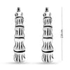 925 Sterling Silver Bamboo Circle Hoop Earrings for Women