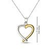 925 Sterling Silver Heart Pendant Necklace for Women Teen Girl