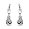 925 Sterling Silver Antique Tribal Hoop Earrings for Teen Women