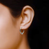 925 Sterling Silver ClickTop Hoop Earrings for Women 22 MM