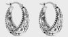 925 Sterling Silver Small Oval Filigree Light-Weight Hoop Earrings for Teen Women