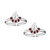 925 Sterling Silver Cz Toerings for Women